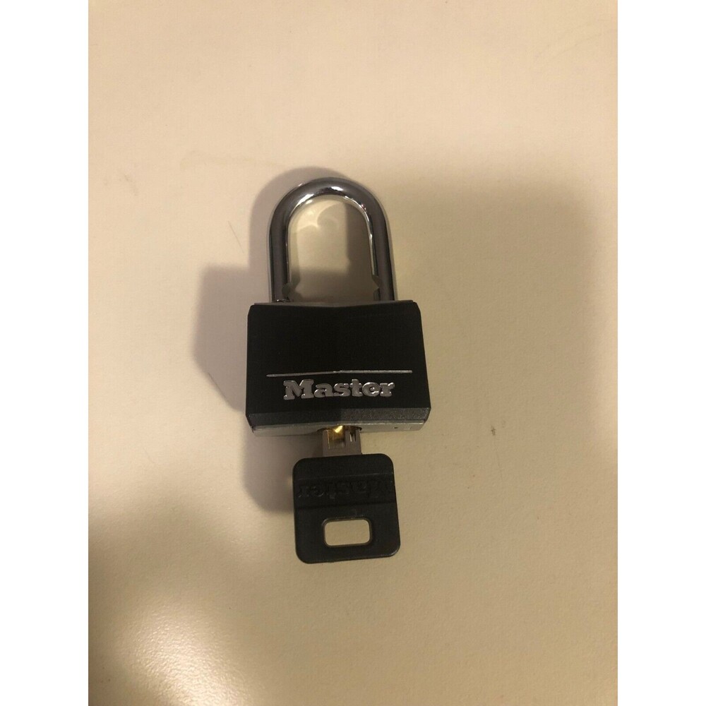Master Lock - 40mm Keyed Padlock - Black - 1 Key